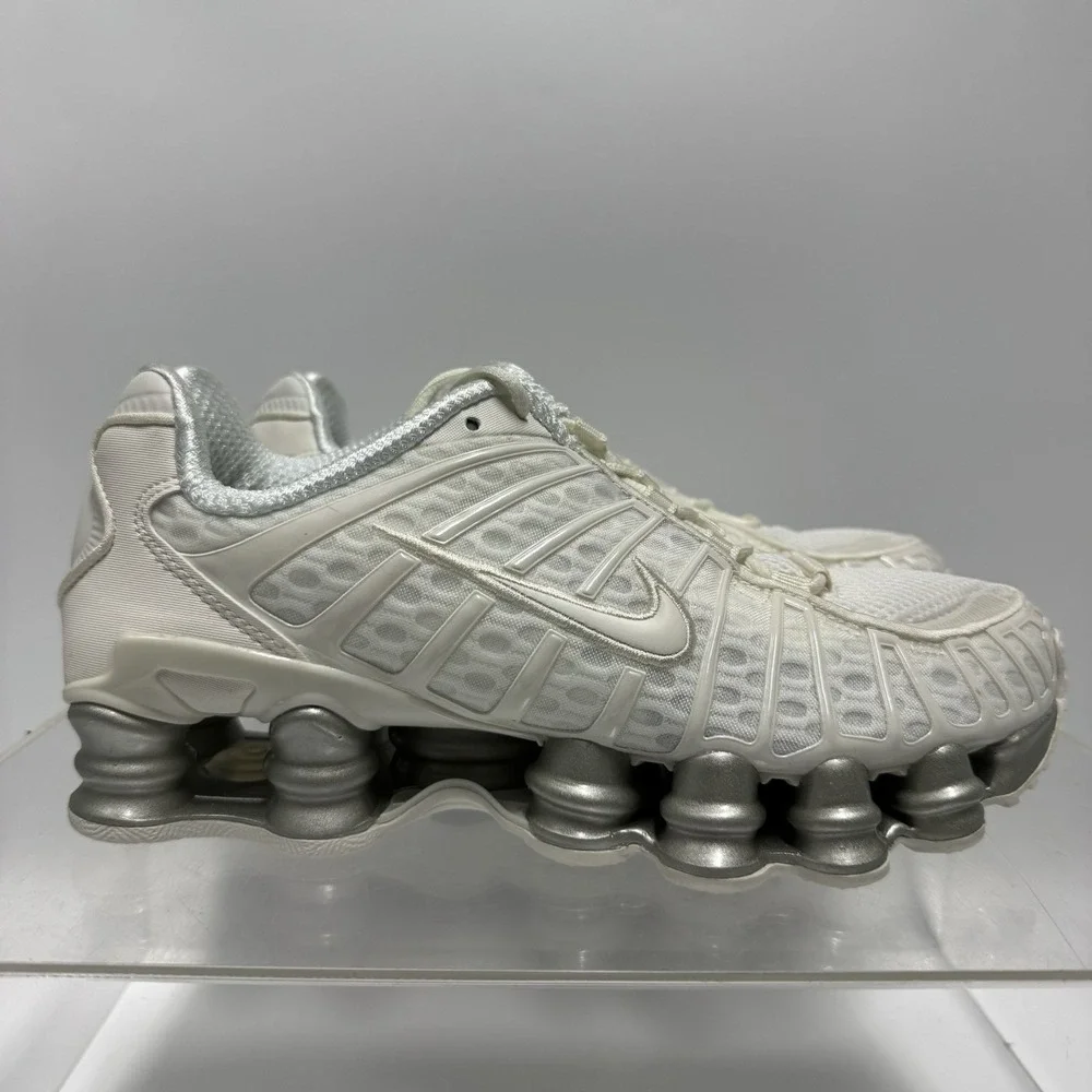 Brand New Nike Shox TL Sail White Silver AR3566-103 Shoes Women's Size 7.5